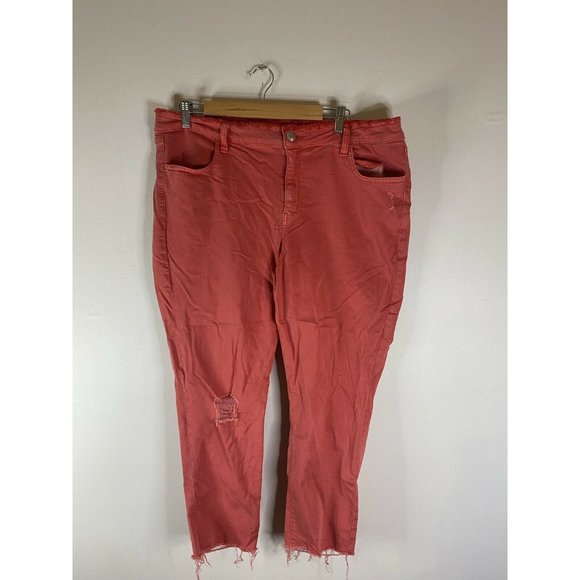 American Eagle Outfitters Pants - American Eagle Outfitters Womens Peach Jegging Crop Size 20 Super Stretch